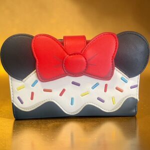 Loungefly Disney Minnie Mouse Sprinkle Cupcake Cosplay Flap Wallet #7